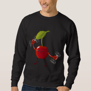 Sweatshirt Cerise, Fruit Costume d'entraînement Bodybuilding