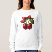 Sweatshirt Cerises et un Nœud (Devant)
