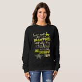 Sweatshirt Certaines Filles Comme Les Diamants J'Aime Camo So (Devant entier)