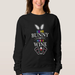 Sweatshirt Certains Lapins Ont Besoin De Vin Lapin Panier Stu