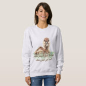 Sweatshirt Certains ressentent la pluie Citation inspirationn (Devant entier)