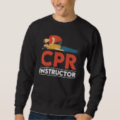 Sweatshirt Certified CPR Instructor Outfit First Aid AED Trai (Devant)