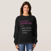 Sweatshirt Certified fitness instructor appreciation dance gy (Devant entier)