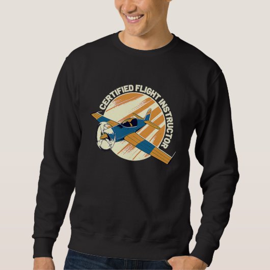Sweatshirt Certified Flight Instructor CFI Pilot Aircraft Ins (Devant)