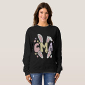 Sweatshirt Certified Medical Assistant Easter Bunny CMA Easte (Devant entier)