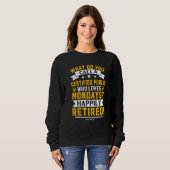 Sweatshirt Certified Public Accountant Happily Retired (Devant entier)