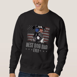 Sweatshirt Cesky Terrier Meilleur Chien Papa Jamais Rétro Usa