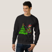 Sweatshirt C'EST ASSEZ JOLLY, Meowy Xmas, chat de Noël (Devant entier)