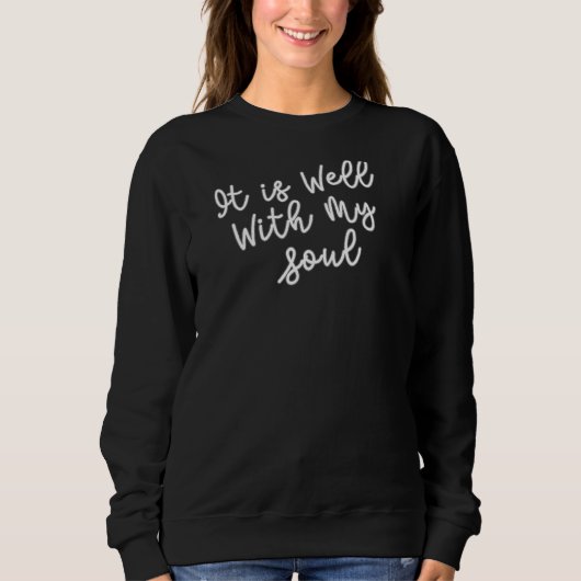 Sweatshirt C'Est Bien Avec Mon Âme (Devant)