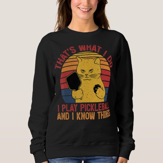 Sweatshirt C'est ce que je fais Amoureux de les chats Paddleb (Devant)