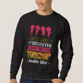 Sweatshirt C'Est Ce Qu'Un Enseignant Transitoire De La Matern (Devant)