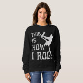 SWEATSHIRT C'EST COMME ÇA QUE JE ROULE (Devant entier)