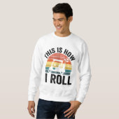 Sweatshirt C'Est Comme Ça Que Je Roule Funny Golf (Devant entier)