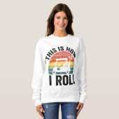 Sweatshirt C'Est Comme Ça Que Je Roule Funny Golf (Devant entier)
