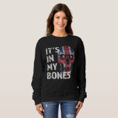 Sweatshirt C'est dans mes os Drapeau britannique Union Jack A (Devant entier)
