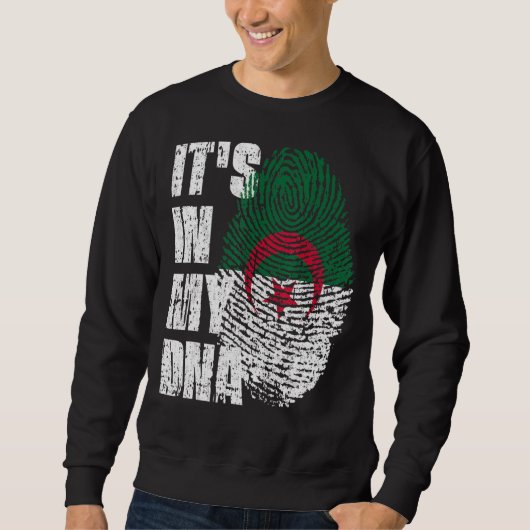 Sweatshirt C'est dans mon Adn Algérie Drapeau Algérien (Devant)