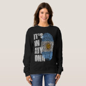Sweatshirt C'est dans mon Adn Argentine Drapeau argentin Arge (Devant entier)