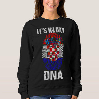 Sweatshirt C'Est Dans Mon Adn Croatie Drapeau Croate Pour Les