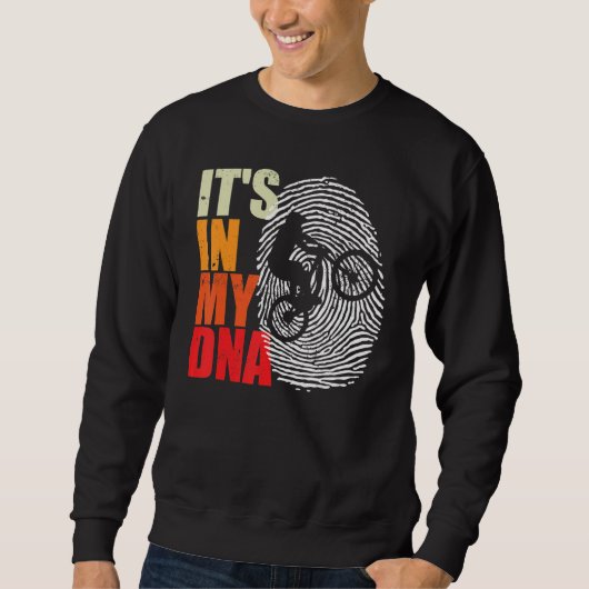 Sweatshirt C'est dans mon ADN de VTT (Devant)