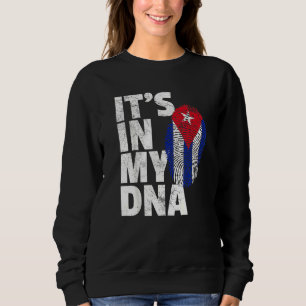 Sweatshirt C'est Dans Mon Adn Drapeau Cuba Fierté Cubaine Hom