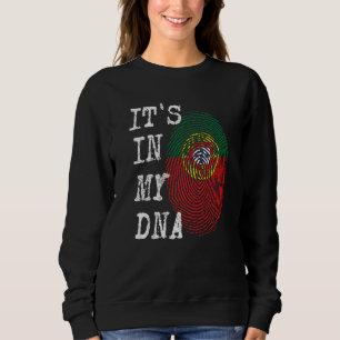 Sweatshirt C'EST DANS MON ADN Drapeau du Portugal J'aime le