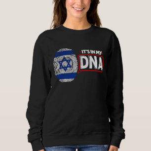 Sweatshirt C'est dans mon ADN Drapeau national Israélien Patr