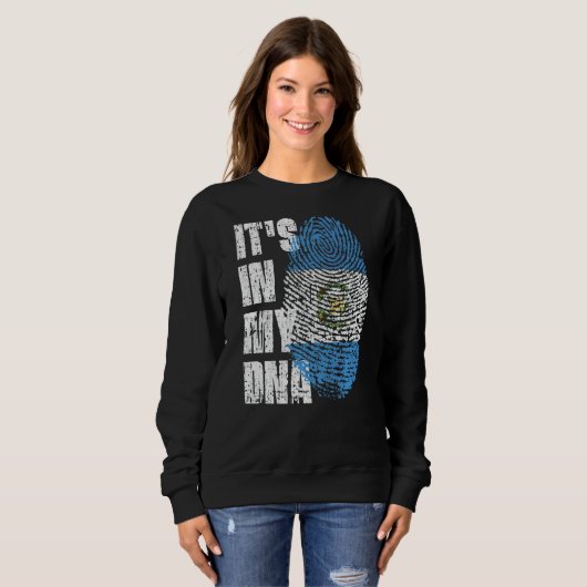 Sweatshirt C'est dans mon Adn Guatemala Drapeau Guatemala Gua (Devant entier)