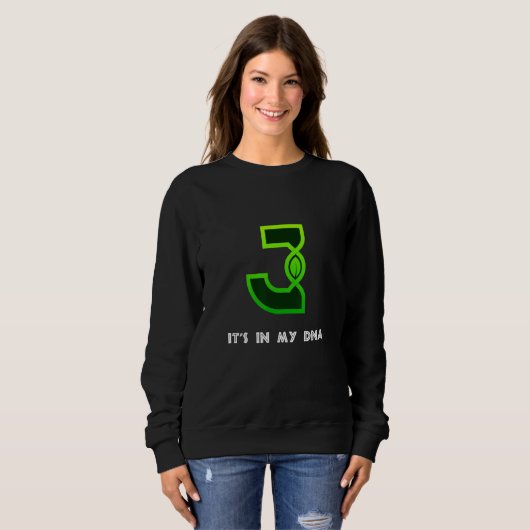 Sweatshirt C'est dans mon Adn Jamaïque génétique Jamaïcaine R (Devant entier)