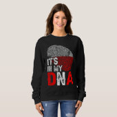 Sweatshirt C'est dans mon Adn Pologne Drapeau Patriotique (Devant entier)