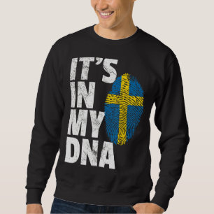 Sweatshirt C'est dans mon Adn Suède Drapeau suédois Hommes fe