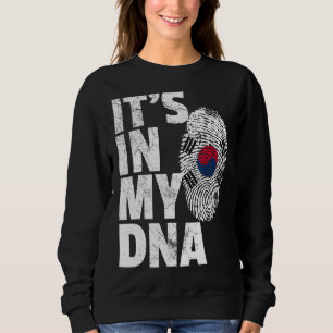 Sweatshirt C'est dans mon Adna Corée du Sud drapeau souvenir