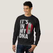 Sweatshirt C'est dans mon Adna Pérou Drapeau Souvenir (Devant entier)