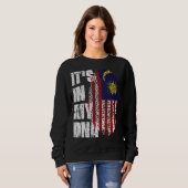 Sweatshirt C'Est Dans Mon Drapeau Da Malaisie Malaisien (Devant entier)