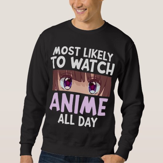 Sweatshirt C'Est Drôle De Voir Anime Lover (Devant)