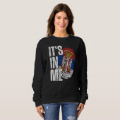 Sweatshirt C'est en moi Serbie Drapeau Drapeau Drapeau Drapea (Devant entier)