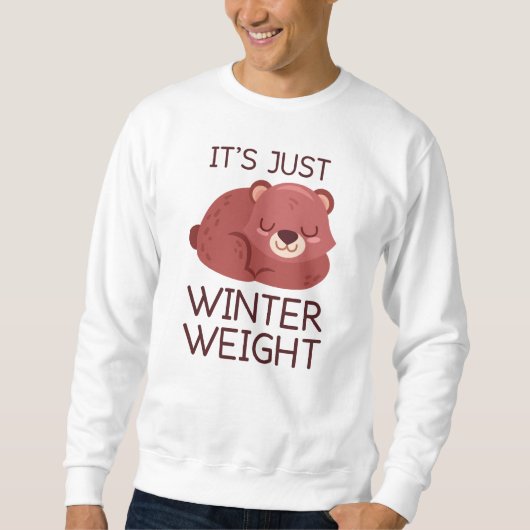 Sweatshirt C'est juste le poids hivernal (Devant)