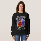 Sweatshirt C'est juste un tas de Hocus Pocus Cute Cat Hallowe (Devant entier)