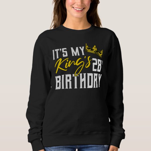Sweatshirt C'est la fête de l'Anniversaire du 28e anniversair (Devant)