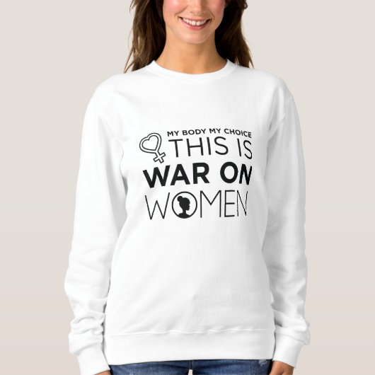 Sweatshirt C'Est La Guerre Des Femmes (Devant)