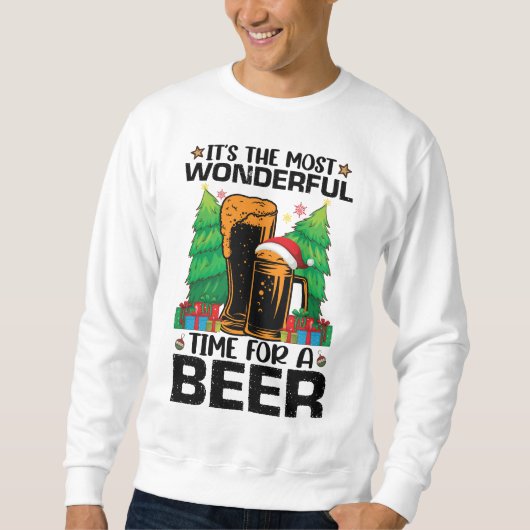 Sweatshirt C'est la période la plus merveilleuse pour un Père (Devant)