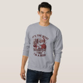 Sweatshirt C'est la période la plus merveilleuse pour un Père (Devant entier)