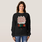 Sweatshirt C'Est La Saison Arbre De Noël Gâteaux Debbie Ugly (Devant entier)