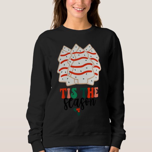 Sweatshirt C'Est La Saison Arbre De Noël Gâteaux Debbie Ugly (Devant)