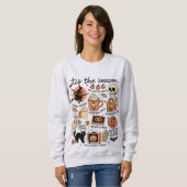 Sweatshirt 'C'est la saison | Carte graphique Halloween (Devant entier)