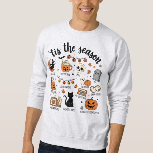 Sweatshirt 'C'est la saison | Carte graphique Halloween (Devant)