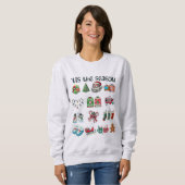 Sweatshirt C'est la saison de Noël (Devant entier)