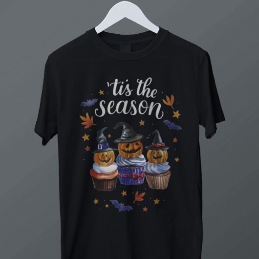 Sweatshirt C'est la saison Halloween Cupcake Trio Aquarelle