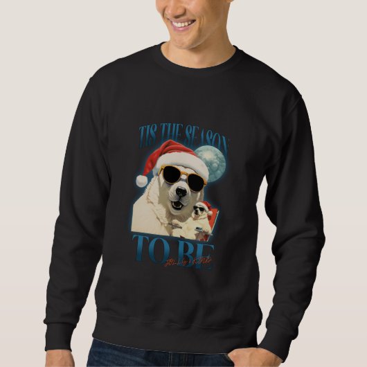 Sweatshirt C'est la saison pour être Joyfull Noël (Devant)