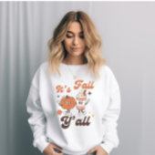 Sweatshirt C'est l'automne Y'all - Citrouille mignon et PSL
