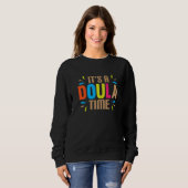 Sweatshirt C'est le moment d'une Doula (Devant entier)